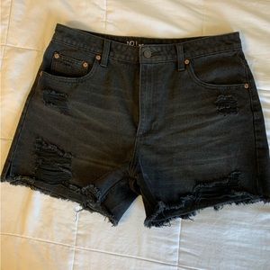 Black ripped Jean shorts- No Boundaries